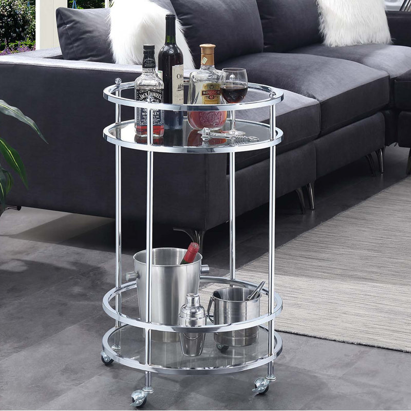 Mercer41 Grable Bar Cart & Reviews Wayfair